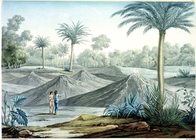 Vulkane in der Region Turbaco, aus 